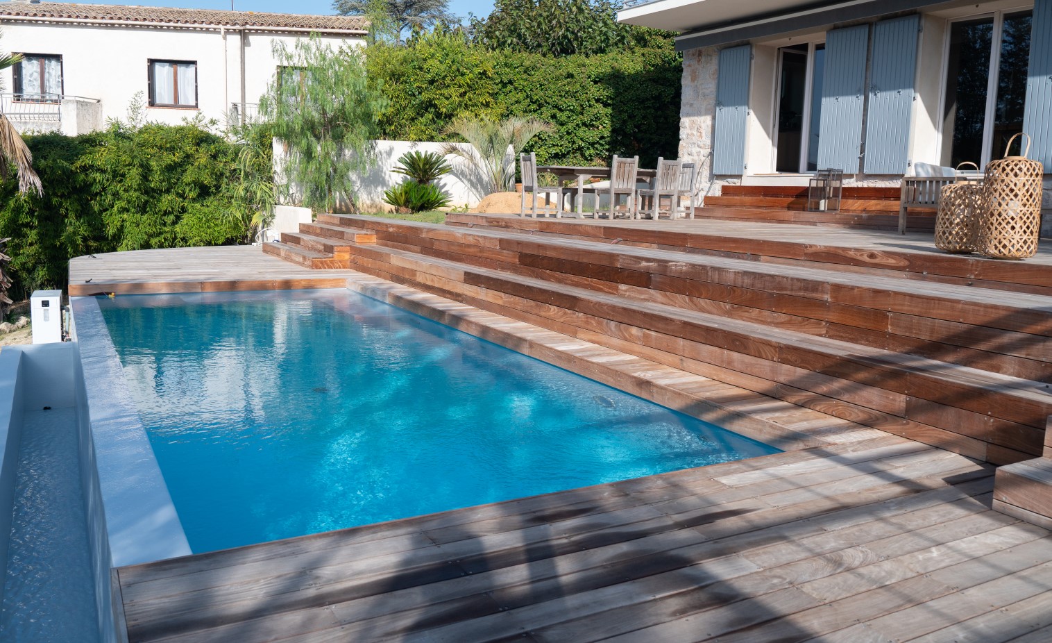 terrasse ipé bord de piscine